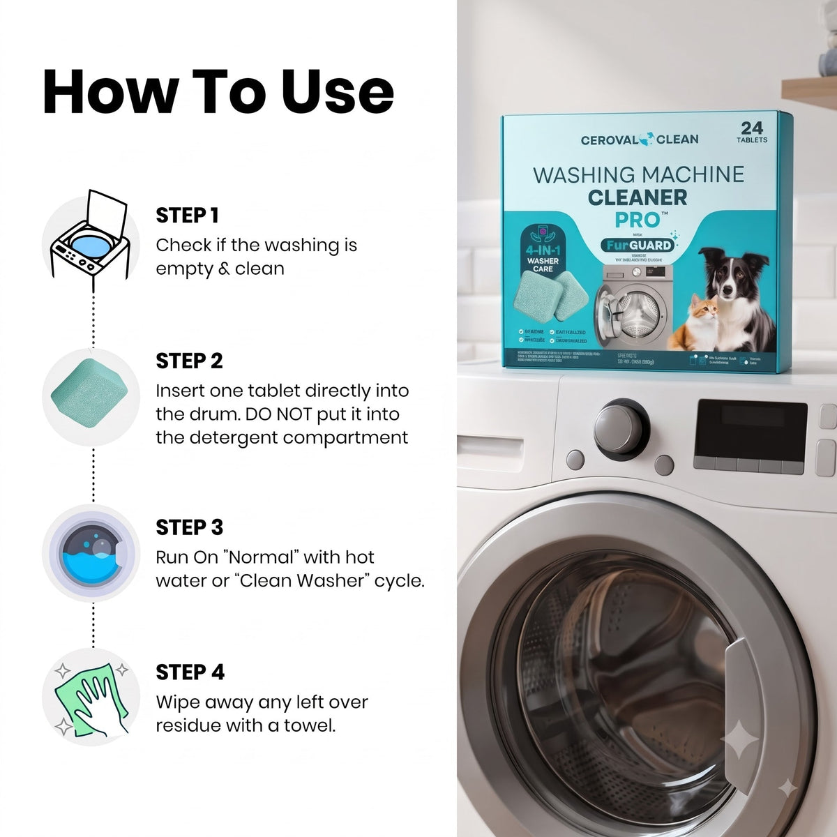 Ceroval Washing Machine Cleaner