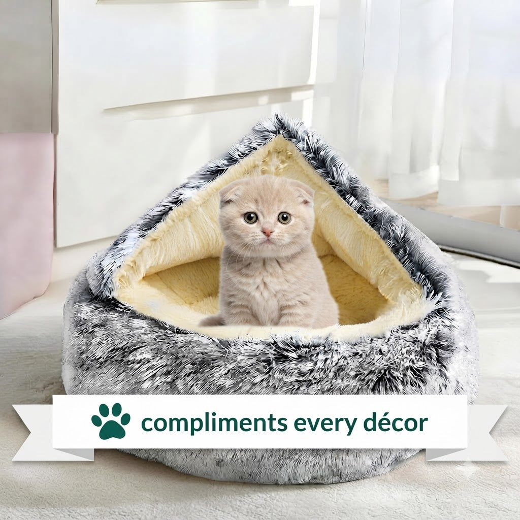 Cerolux™ - Calming Cozy Cocoon Pet Bed