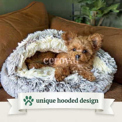Cerolux™ - Calming Cozy Cocoon Pet Bed