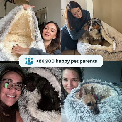 Cerolux™ - Calming Cozy Cocoon Pet Bed