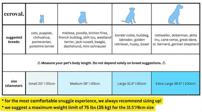 Cerolux™ - Calming Cozy Cocoon Pet Bed