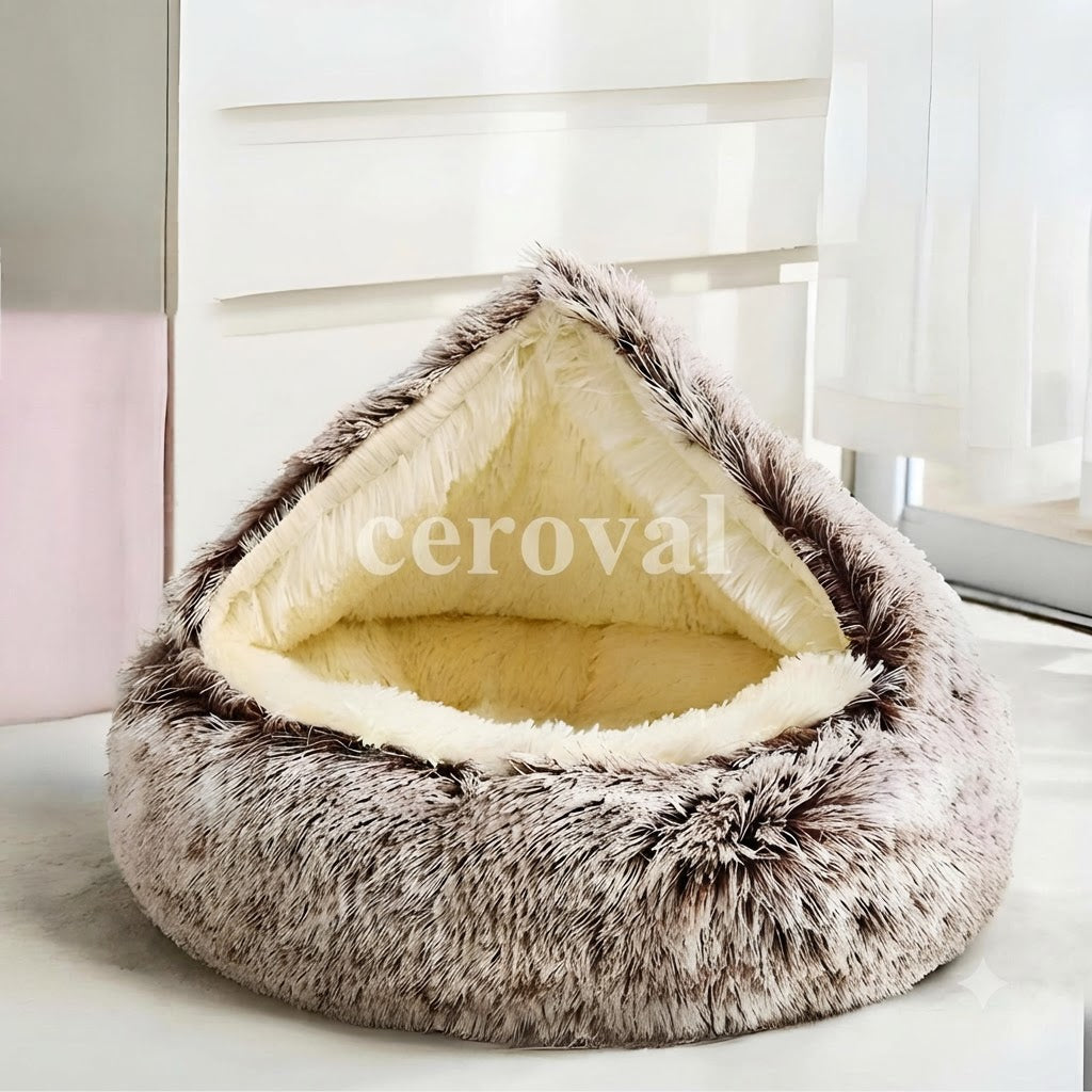 Cerolux™ - Calming Cozy Cocoon Pet Bed