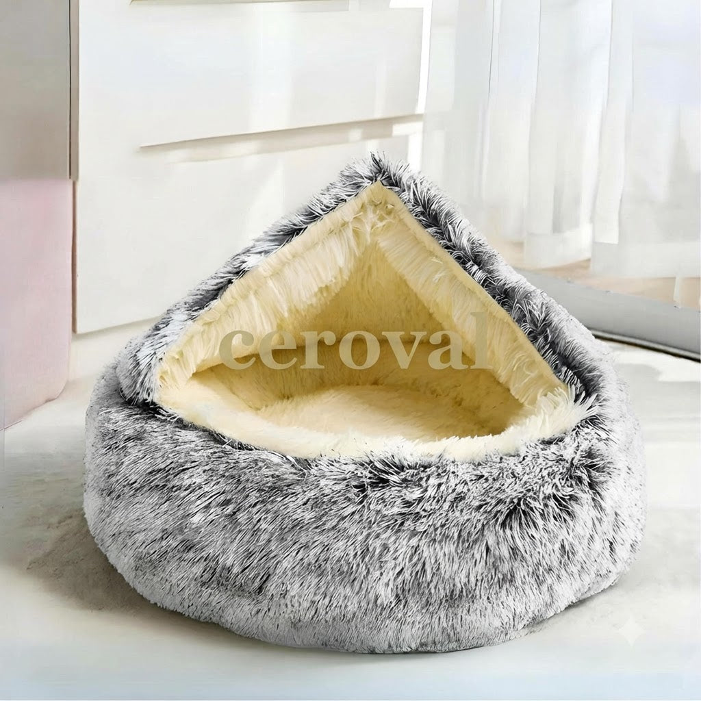 Cerolux™ - Calming Cozy Cocoon Pet Bed