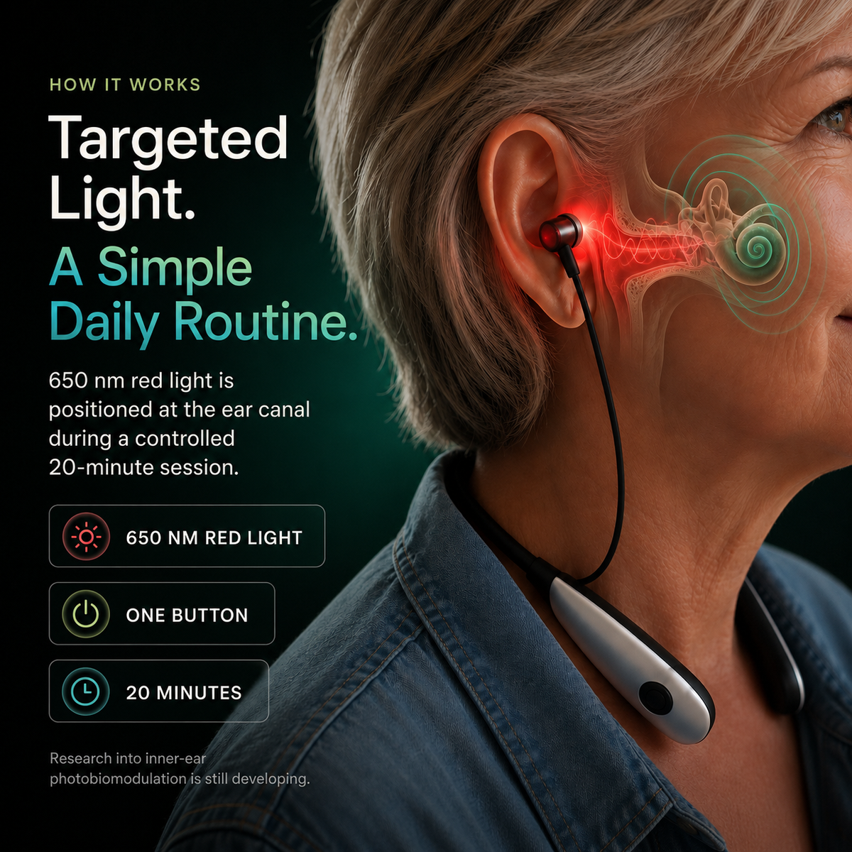 Cerolux Balance Red Light Earbuds