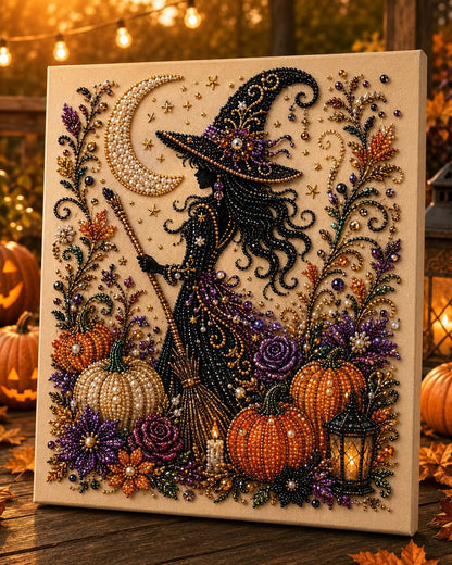 Cerolux™ - Halloween Pearl Art DIY Kit – Turn Tiny Pearls into Spooky-Cute Magic (Size:7.87in*7.87in)